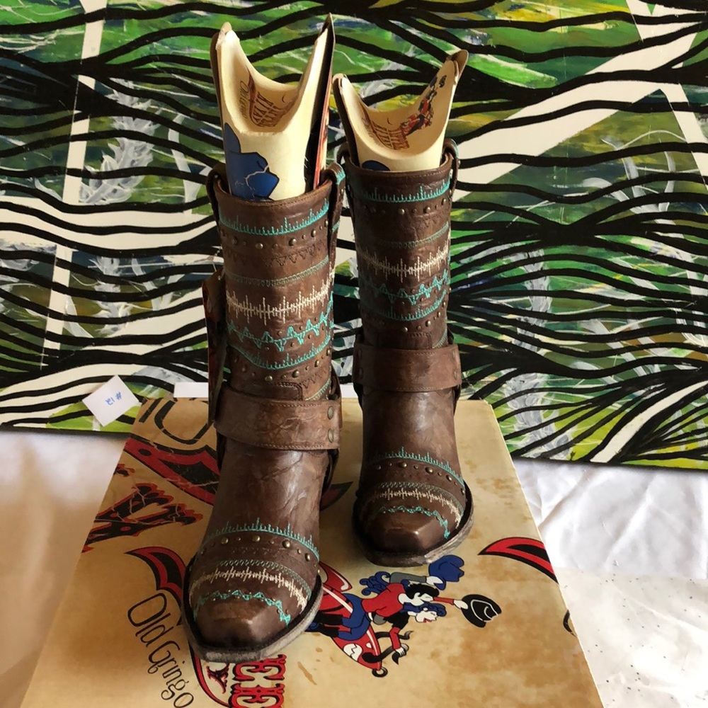 Western style cowboy boots